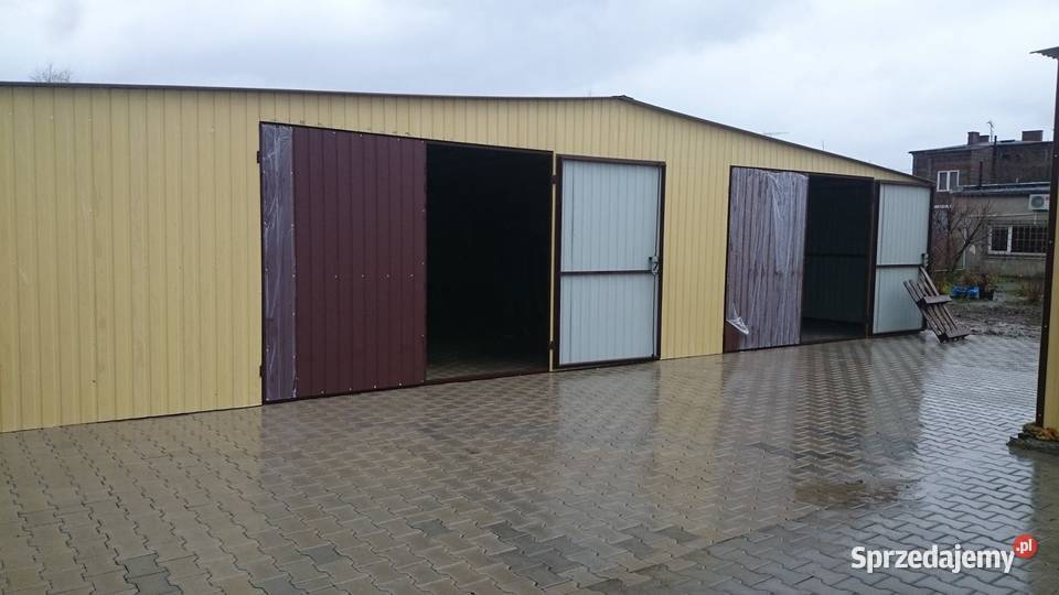 Garaż Blaszany Drewnopodobny 11x6m WIATA HALA Bielsk Podlaski