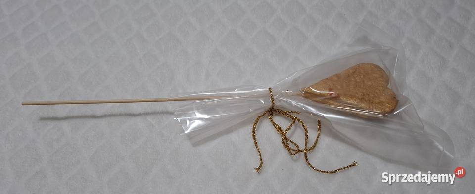 Praca plastyczna Złote serce ozdoba 45x27 Rękodzieło Czeladź