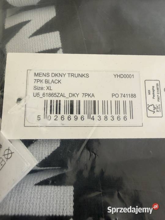 Bokserki Męskie DKNY Trunks 7 pack XL Rozmiar XL Warszawa