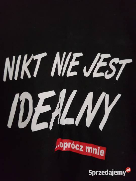 Koszulka na prezent okazja bluzka z napisem czarny Kielce