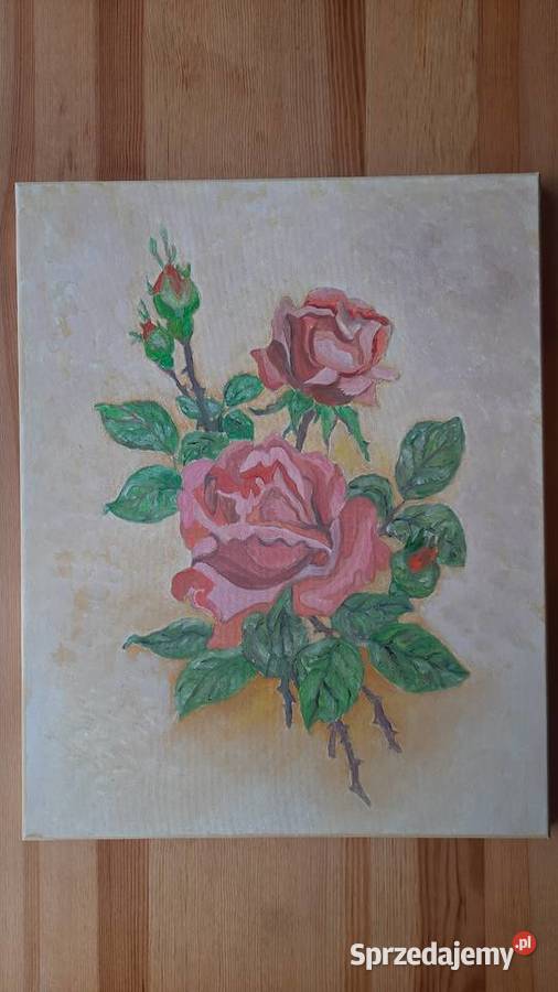 Kwiaty obraz na płótnie 40 x 50 ELange Poznań