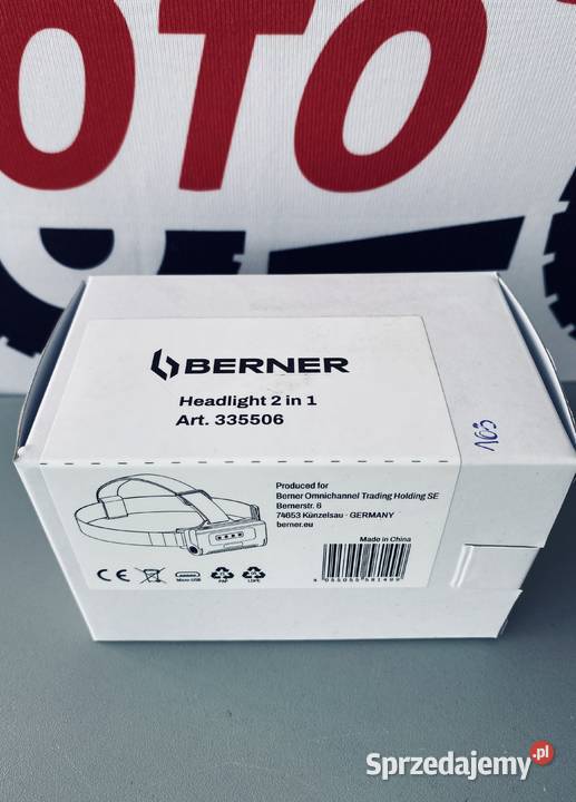 Lampa czołowa akumulatorowa 2w1 Berner 335506 Białystok
