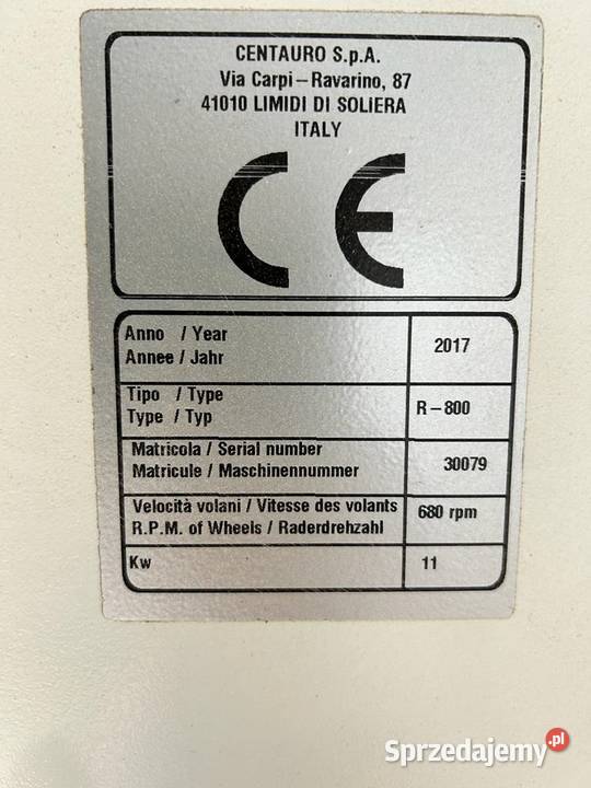 Nowa piła taśmowa do drewna Centauro R 800 Kłodawa