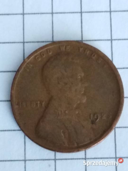 Moneta 1 cent usa Lincoln 1923 Żary