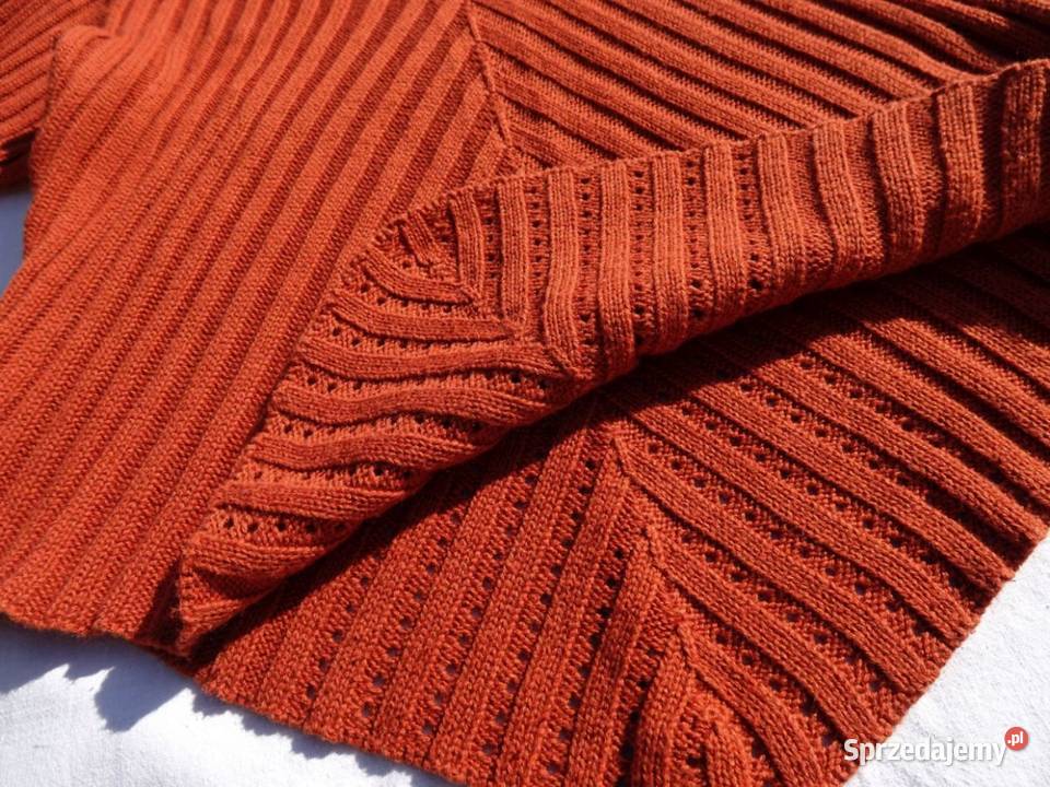 Etam Sweter Ażurowy Prążkowany bawełna 36 38 Nowy Sącz