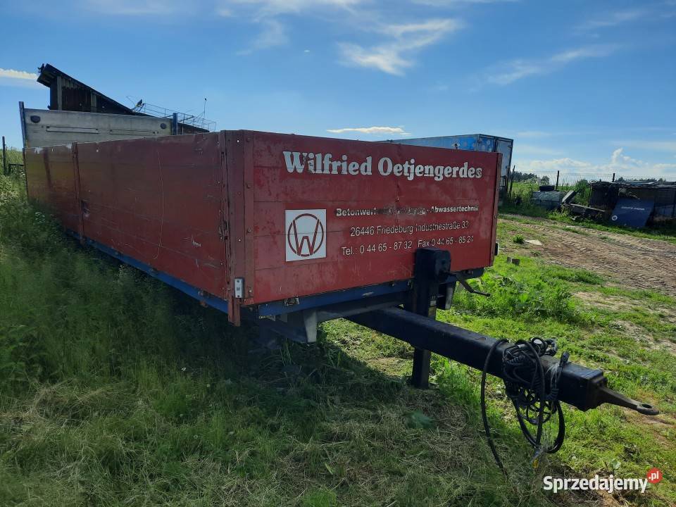 Przyczepa laweta JUNGHANNS ZAA 10 z windą Maszyny rolnicze
