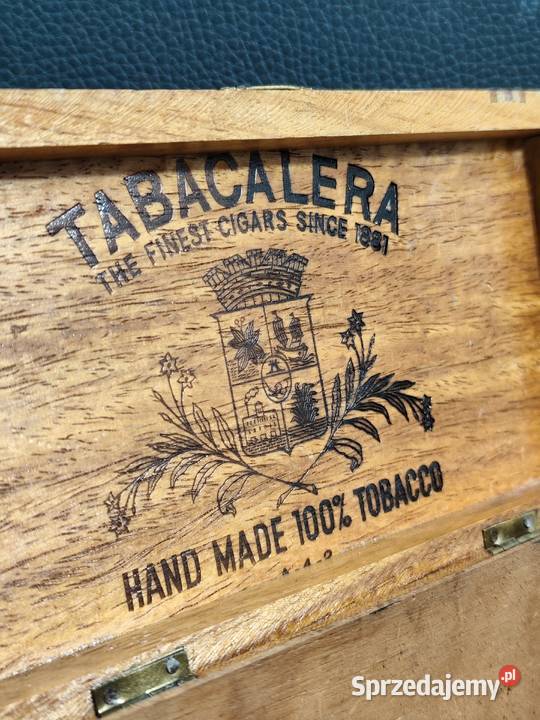 Unikatowa szkatułka vintage Tabacalera Manila Poddębice