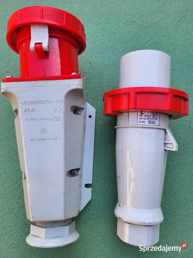 Gniazdo i wtyczka 63A Nakło nad Notecią sprzedam
