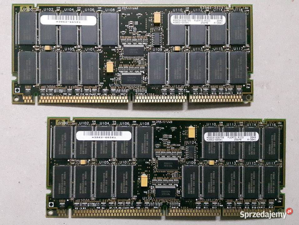 Pamięć RAM HP A386266501 26501 256MB 512MB A3841 Pojemność 256MB