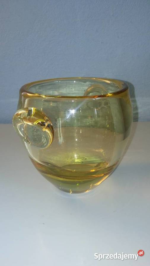 Cytrynowa bola szklana Fiedorowicz Antyki, Sztuka, Kolekcje Łódź