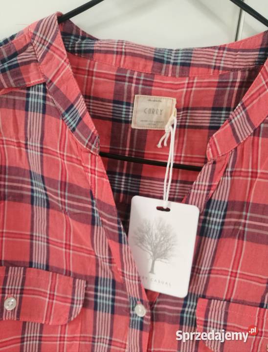 Nowa damska bluzka z kreszowanej bawełny kolorowy Dębica