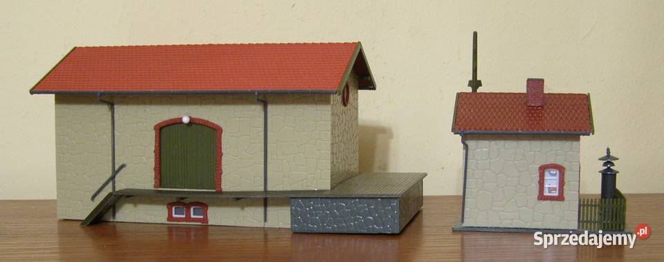 Domek na makietę 7 kolejka magazyn i budka Łódź