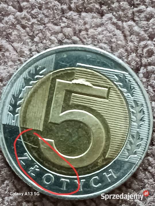 5 Złotych 2025 r Wielodestrukt około mennicze Numizmatyka Konin sprzedam