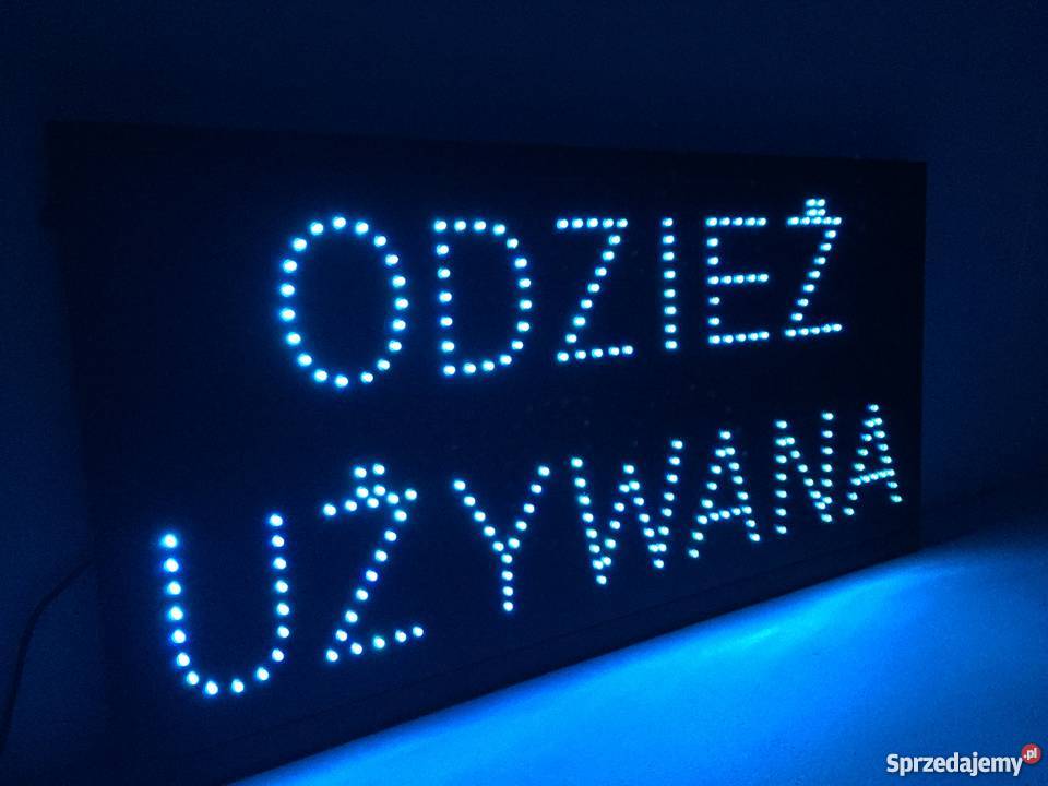 Odzież używana LED reklama 80 x 40 zewnętrzna Pomiechówek sprzedam