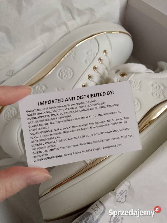 Guess białe sneakersy BONNY rozmiar 37 małopolskie Olkusz