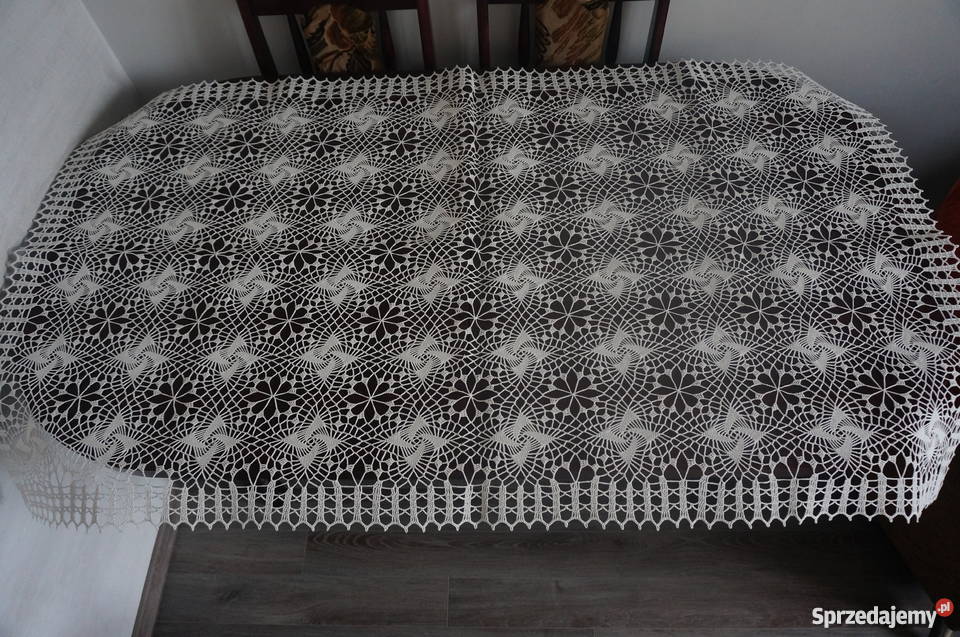 serwety obrus bieżnik serweta szydełko Libiszów-Kolonia