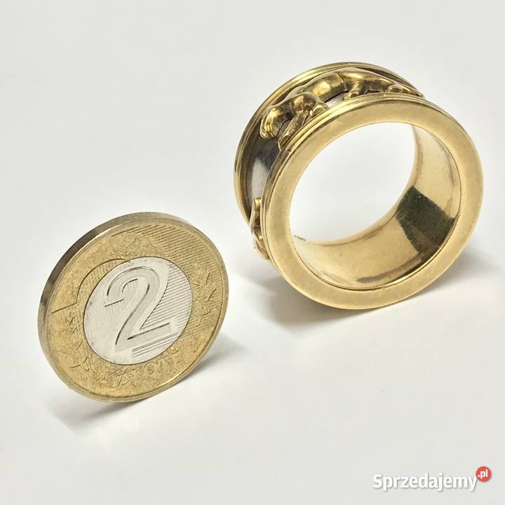 Złota OBRĄCZKA 18K zjawiskowa ala Cartier CUD Warszawa