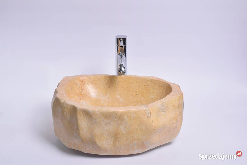 EROSI Yellow D polerowana kamienna umywalka Gdynia