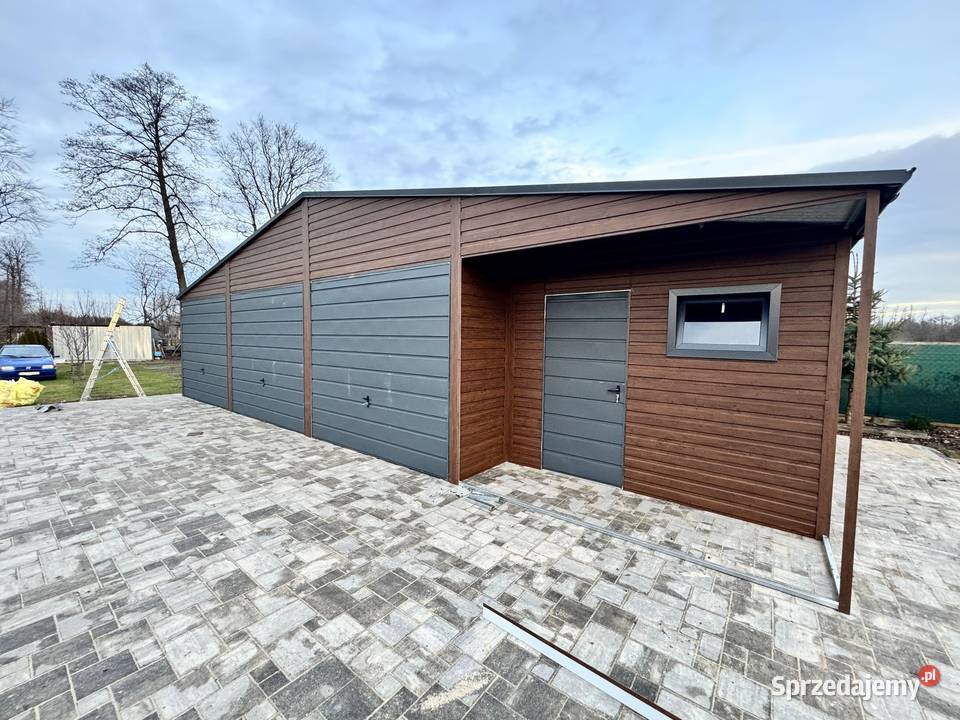 Garaż Blaszany drewnopodobny 12x6 producent 12x7 Zgierz