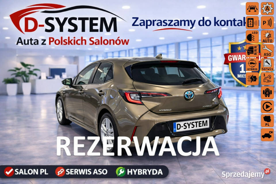 Toyota Corolla 20r Salon Polska 18 HYBRID asystent pasa ruchu Białystok