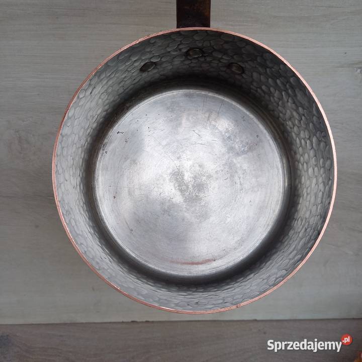 Miedziany garnek miedziany rondel komplet 3 mazowieckie Warszawa