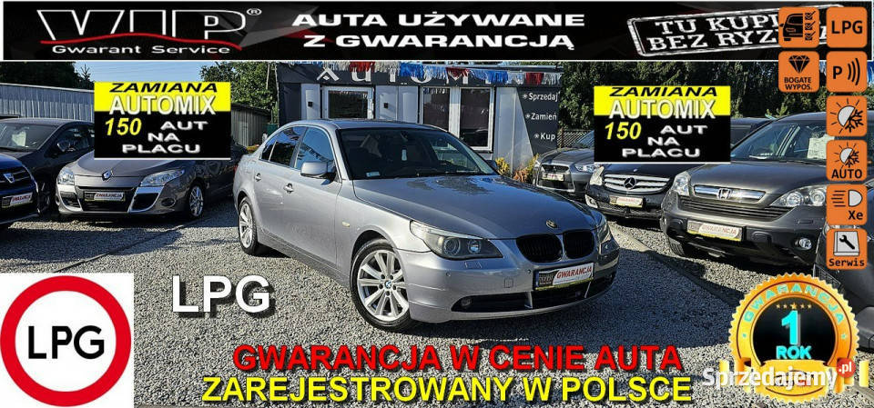 BMW 520 SERWISOWANY Mocny 22 benz z Lpg Świdnica sprzedam