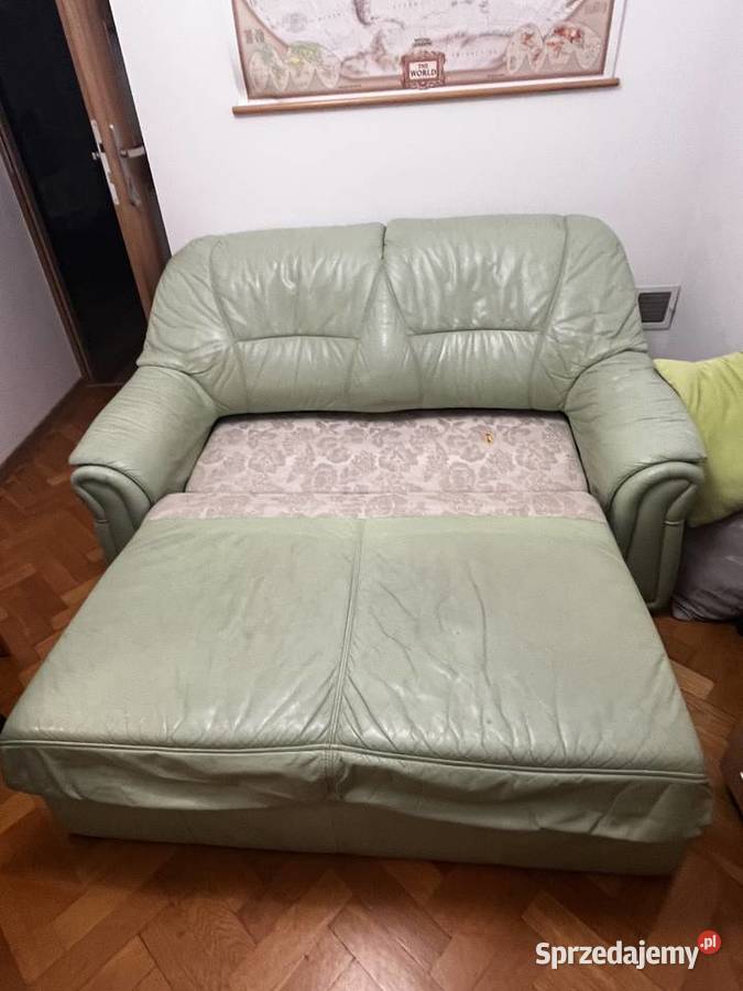 Sprzedam kanapę Kler skóra z funkcją spania Tarnowskie Góry