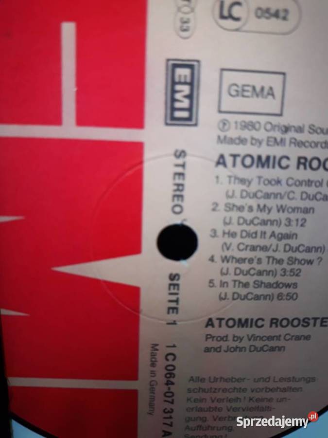 Archiwum hard rocka ATOMIC ROOSTER Atomic rock