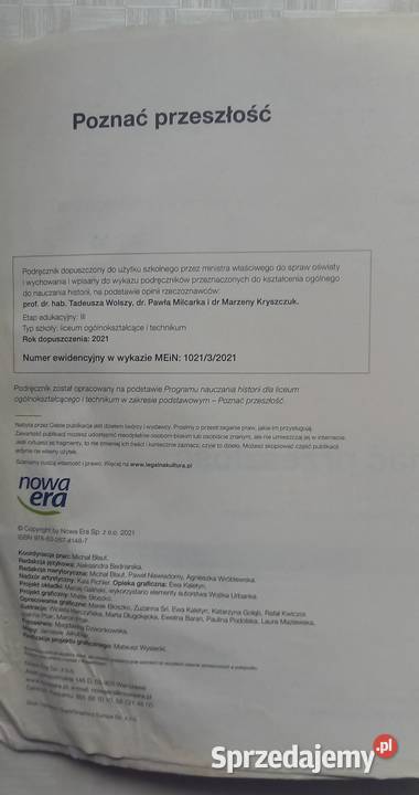 Poznać przeszłość 3 Historia podręcznik liceum miękka mazowieckie Małkinia Górna