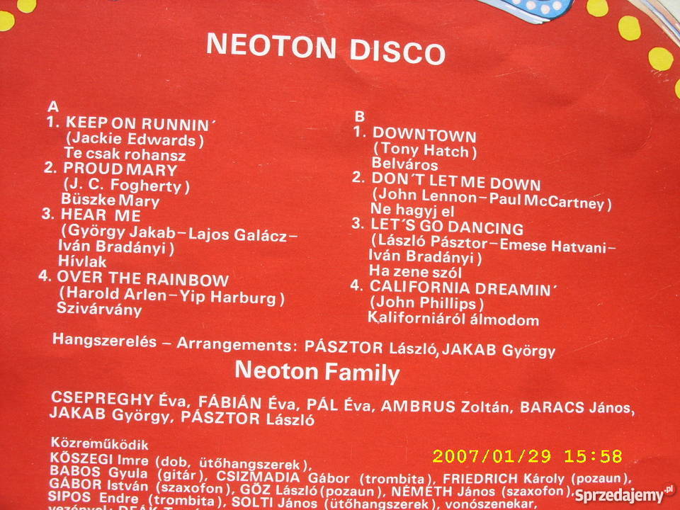 Dance Lp NEOTON DISCOREEP ON RUNNIN Wołów