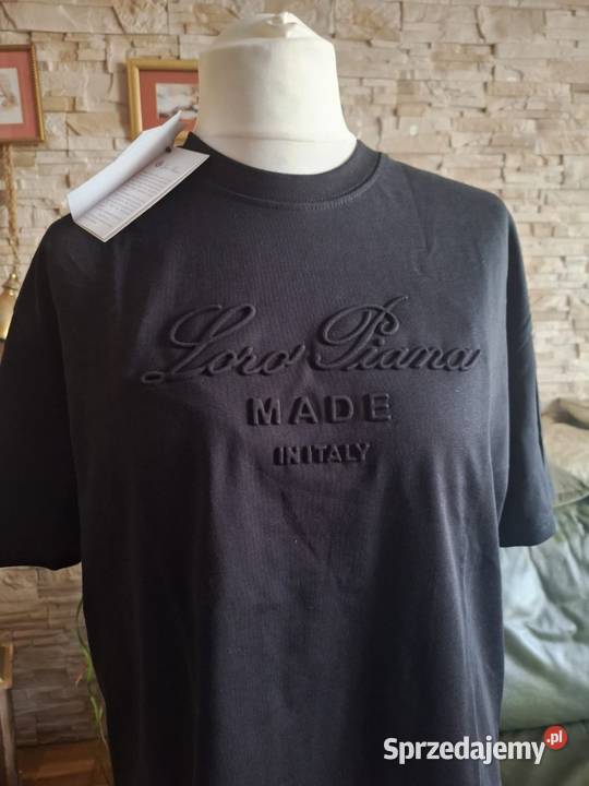 Klasyczny Tshirt Męski Loro Piana XXL Odzież codzienna Warszawa sprzedam