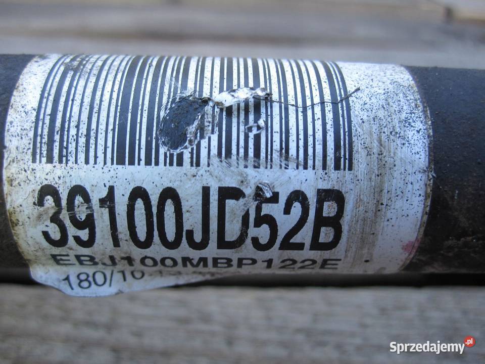 NISSAN QASHQAI I J10 LIFT 10r półoś prawa przód