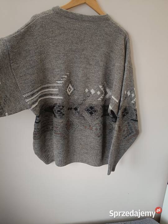 Sweter męski dobra jakość wełny Marc Gibaldi