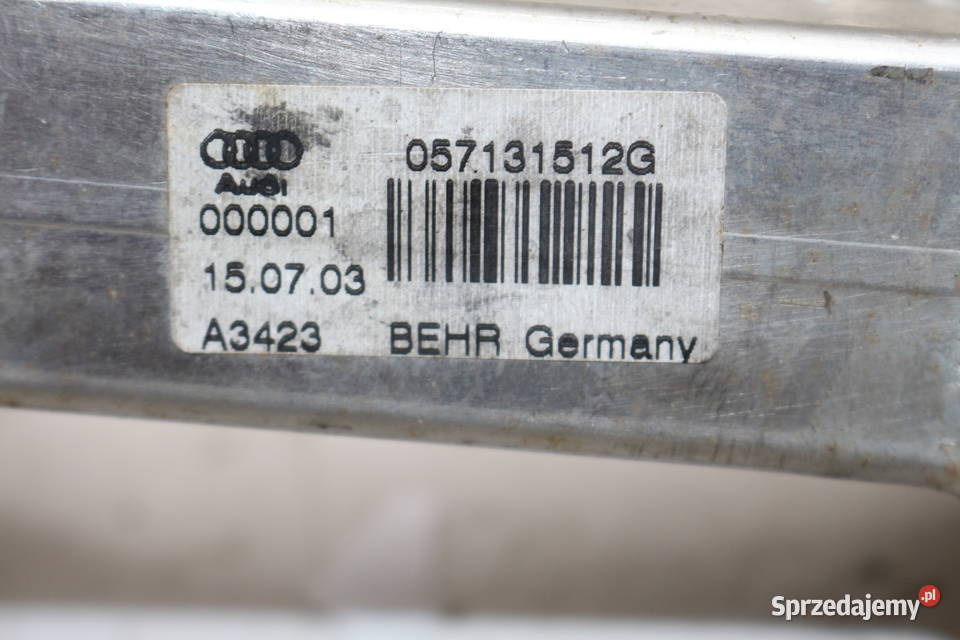 AUDI A8 D3 40 TDI CHŁODNICA SPALIN ZAWÓR EGR Układ chłodzenia Prochowice
