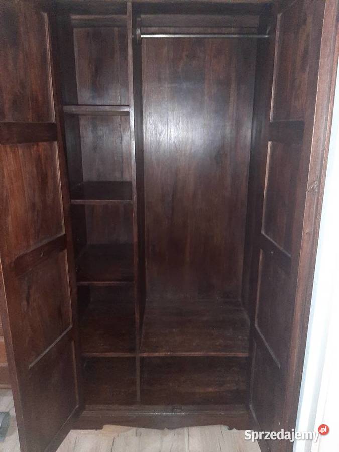 Drewniana szafa palisander w stylu kolonialnym 190cm Meble Kępa sprzedam