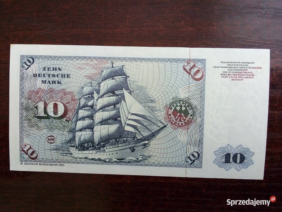 Banknot 10 marek Niemcy mazowieckie Płońsk