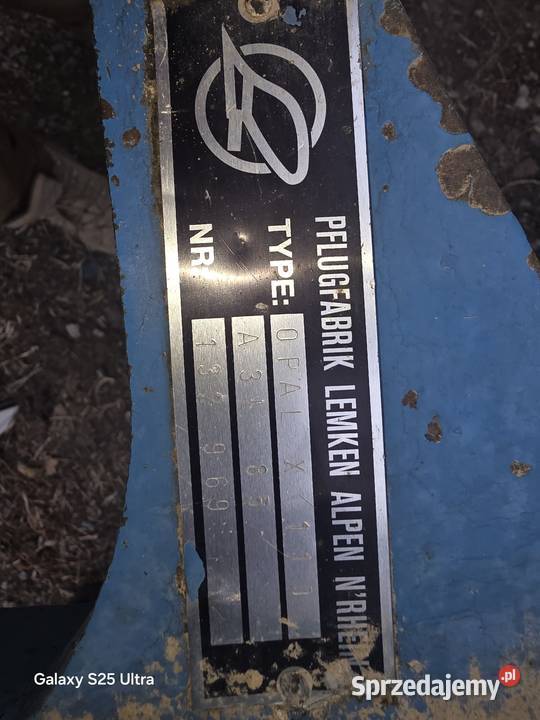 Pług Lemken Opal X 110 4 skiby nieuszkodzony Majdan Moniacki