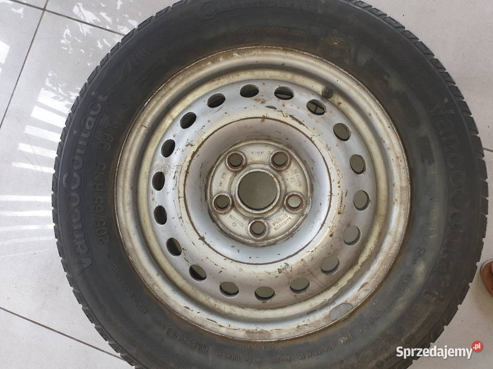 Felga stalowa 6Jx15 opona 20565R15 Continental Samochodowe Dobre Miasto