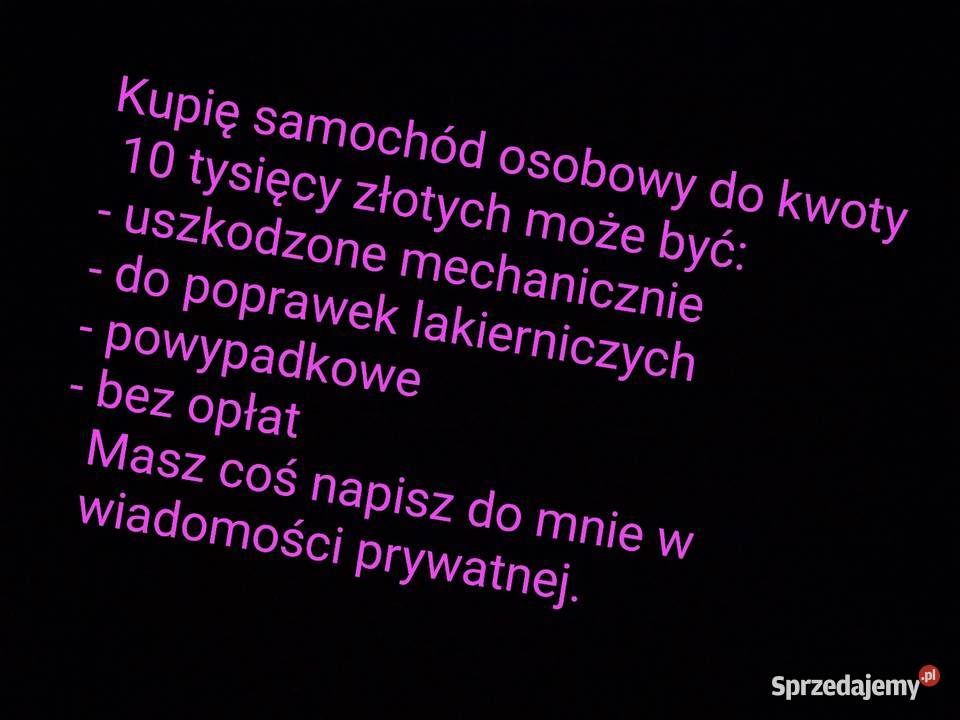 SKUP samochodów w każdym stanie wielkopolskie Września