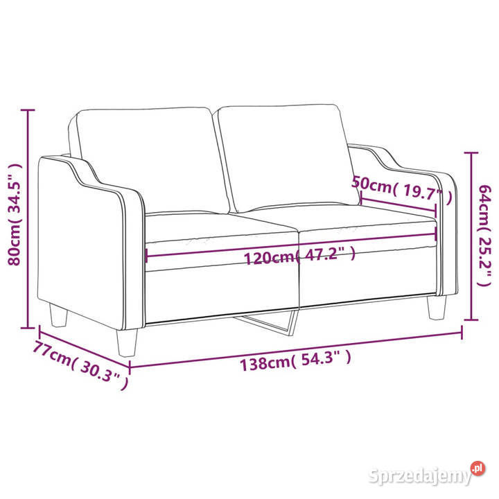 Sofa 2osobowa jasnożółta 120 tapicerowana mazowieckie Warszawa