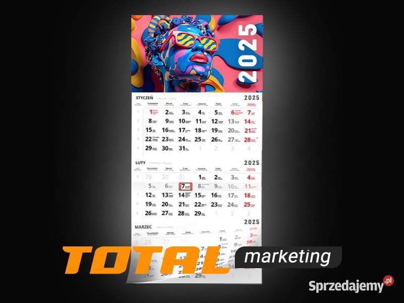 Kalendarz firmowy jednodzielny 40 Projekt reklama