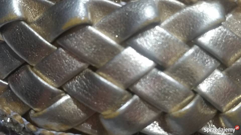 złoty pasek pleciony ozdobny pasek damski 4cm Kielce