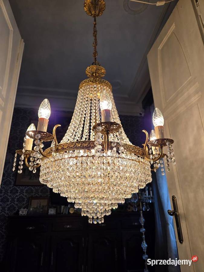 Pałacowy Kryształowy Żyrandol Kalisz