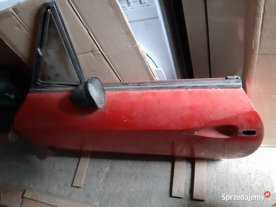 Drzwi czerwone Fiat 124 Spider 1966 1982 lewa Głuchołazy