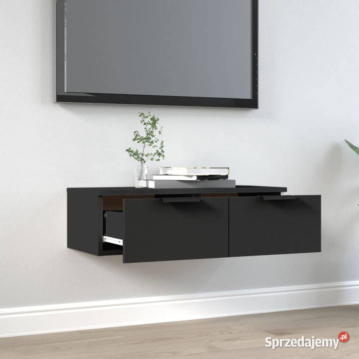 Szafka wisząca czarna 68x30x20 materiał Warszawa