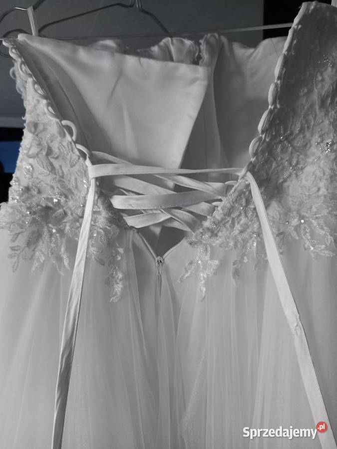 Suknia ślubna princeska biały Łobżenica