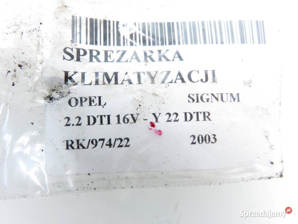 KOMPRESOR KLIMATYZACJI OPEL SIGNUM 22 DTI