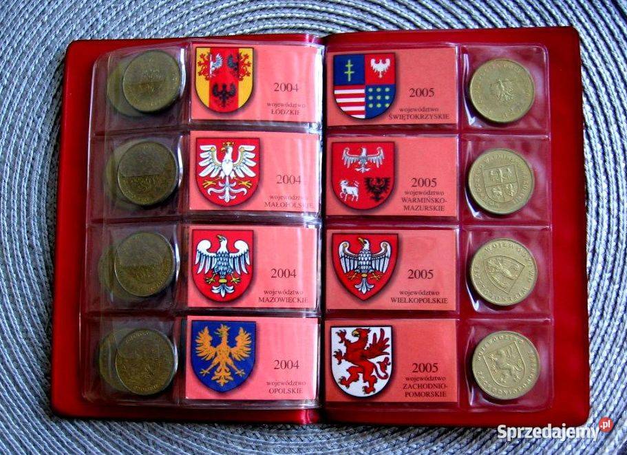 Polska 2 GN Komplet Województw z Herbami miast wielkopolskie