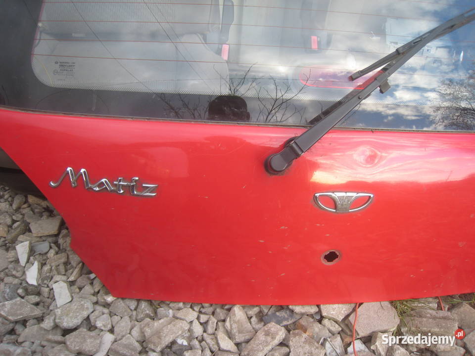 Klapa tylna bagażnika Daewoo Matiz czerwona 73l sprzedam