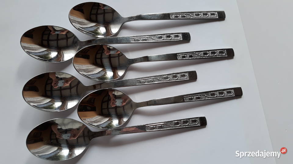 Łyżki obiadowe 3 KONWALIE Gerlach sztućce PRL Dąbrowa Górnicza